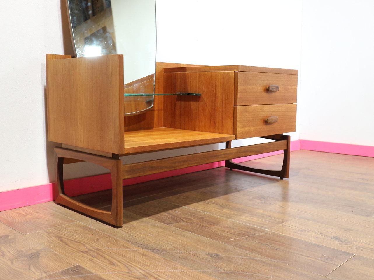 Mid Century Modern Vintage Teak Entranceway Vanity Table by G Plan Danish Style 2