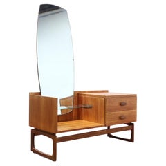 Mid Century Modern Vintage Teak Entranceway Vanity Table by G Plan Danish Style