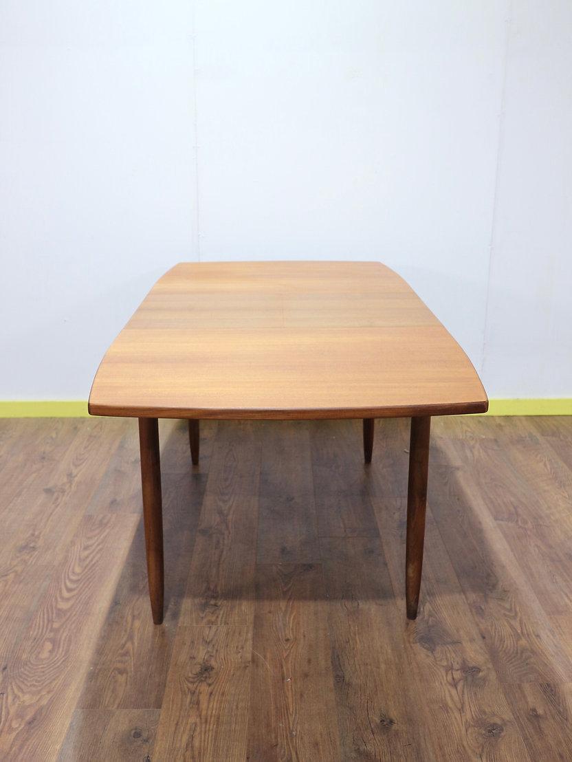 Mid-Century Modern Vintage Teak Extending Dining Table by William Lawrence In Good Condition In Los Angeles, CA