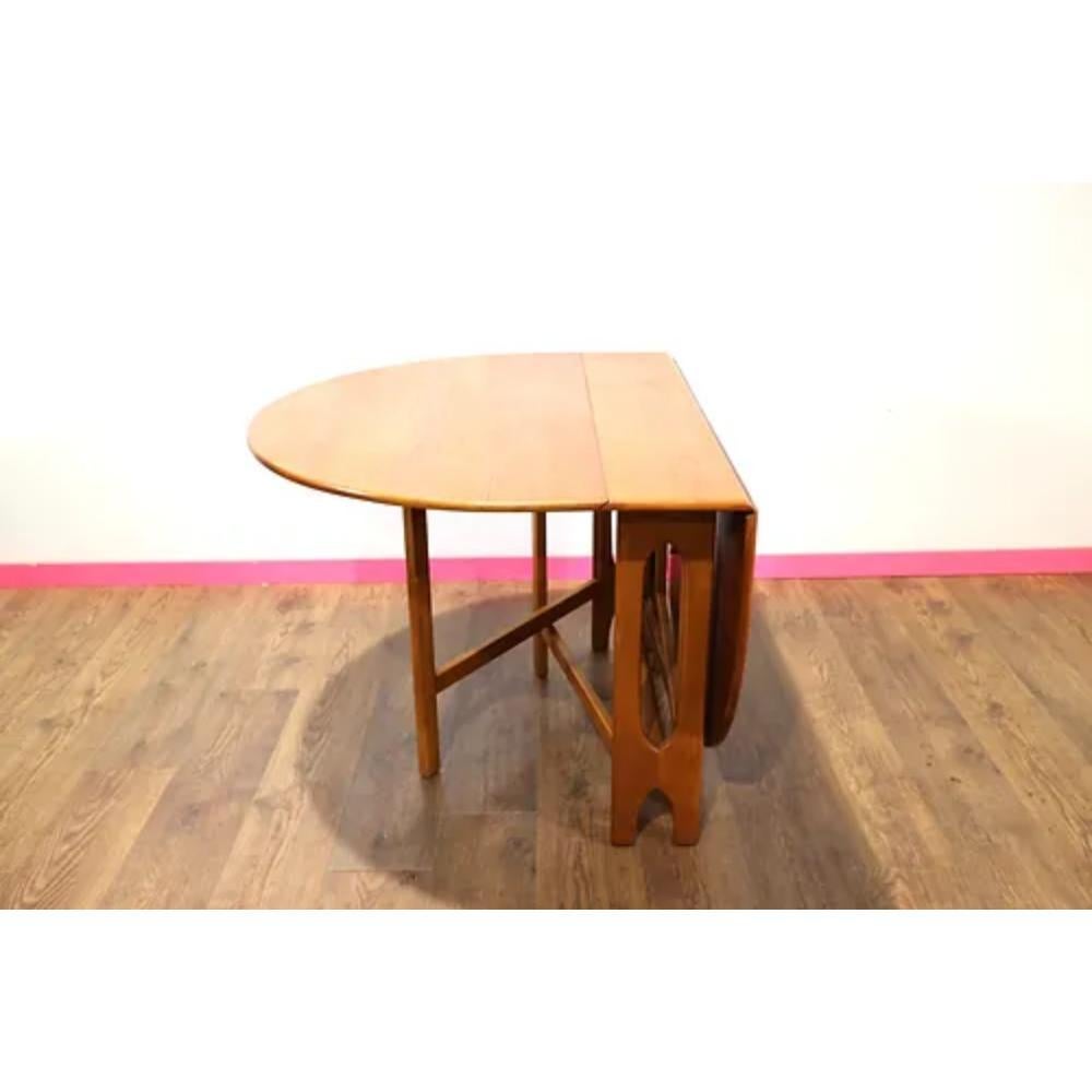 Mid Century Modern Vintage Teak Folding Dining Table (Moderne der Mitte des Jahrhunderts)