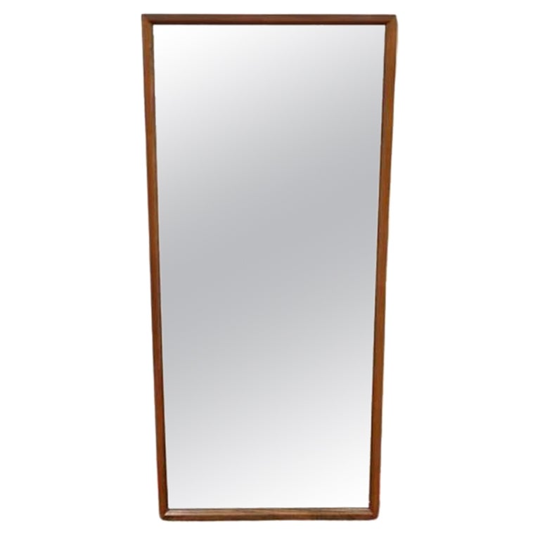Mid Century Modern Vintage Teak Framed Mirror