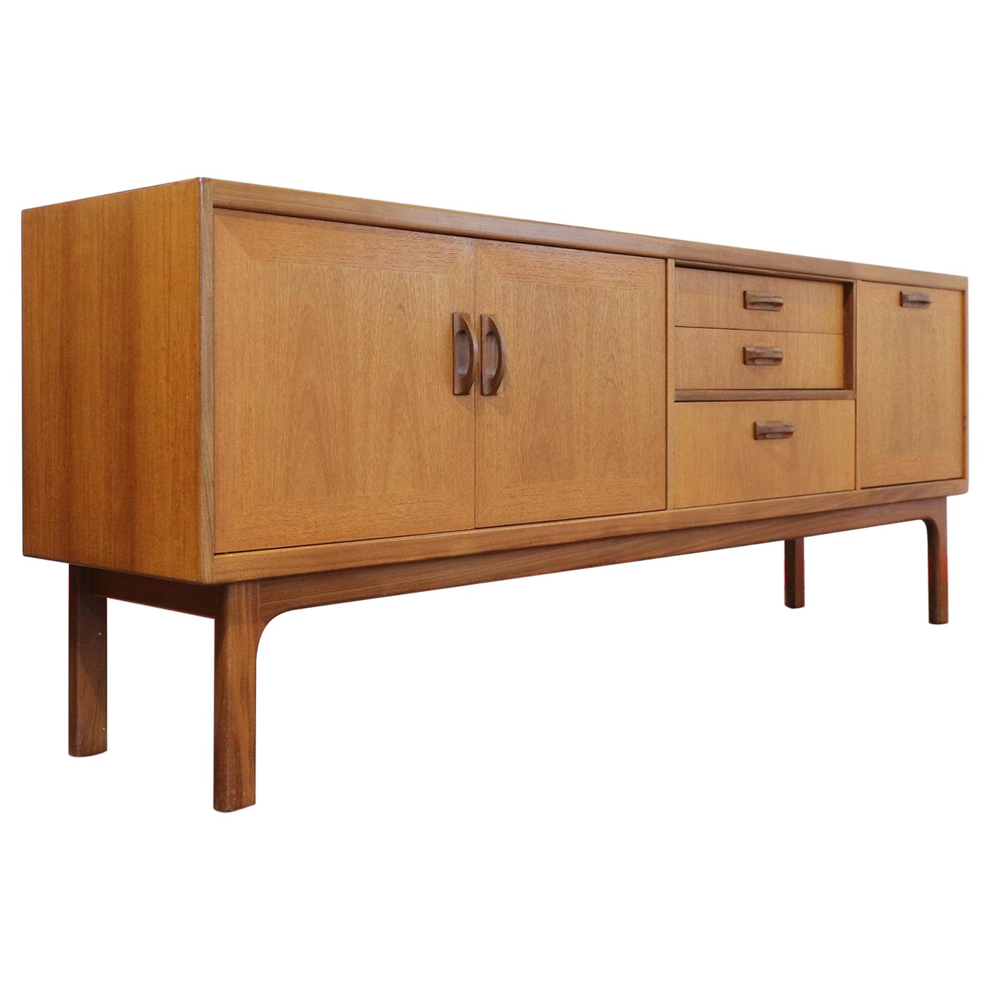 Mid Century Modern Vintage Teak G Plan Sierra Sideboard Credenza Danish Style