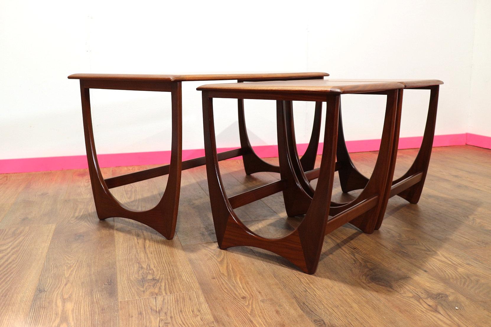 20th Century Mid-Century Modern Vintage Teak Nesting Tables by G Plan