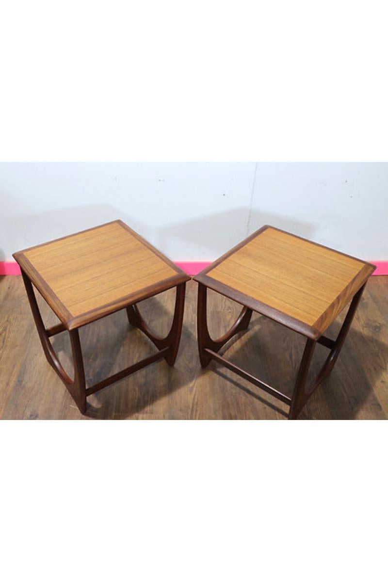 Mid Century Modern Vintage Teak Nesting Tables by G Plan Fresco Range 1