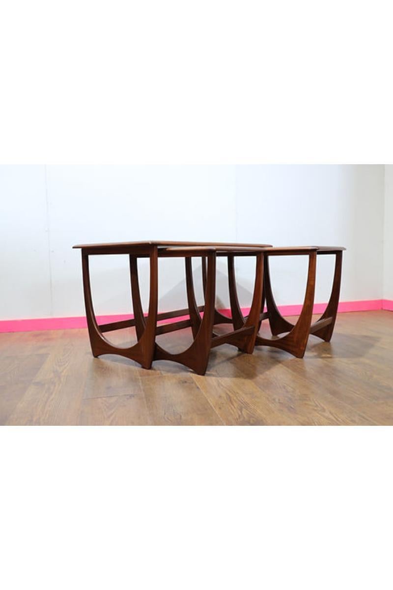 Mid Century Modern Vintage Teak Nesting Tables by G Plan Fresco Range 2