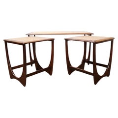 Mid Century Modern Vintage Teak Nesting Tables by G Plan Fresco Range