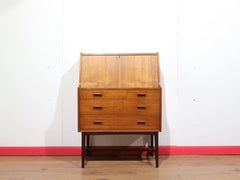 Mid Century Modern Vintage Teak Secretaire Bureau Desk Danish Style