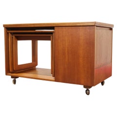 Mid Century Modern VIntage Teak Side End Nesting Table By Mcintosh Danish Style