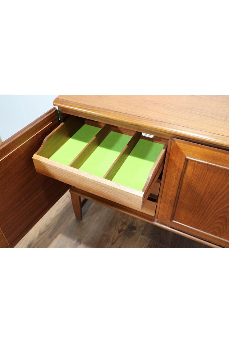 British Mid Century Modern Vintage Teak Sidebaord Credenza by Elliots of Newbury