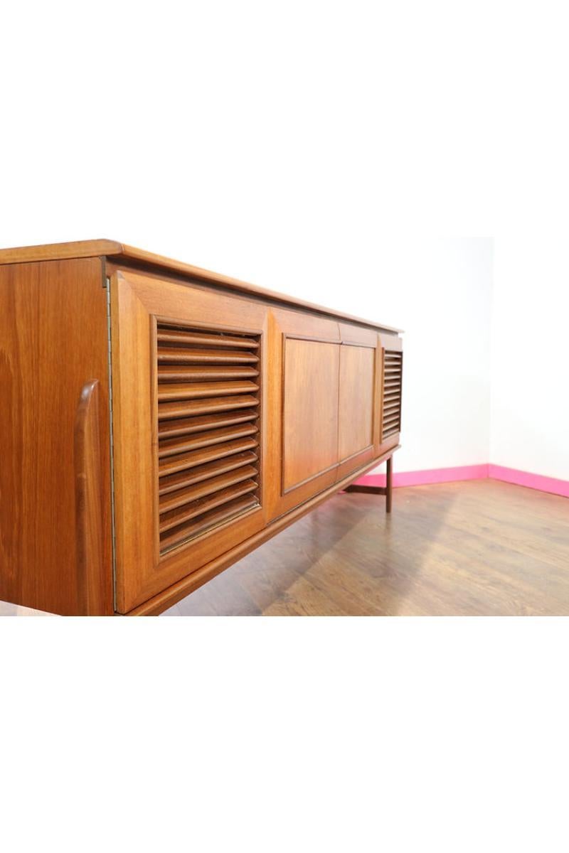 Wood Mid Century Modern Vintage Teak Sidebaord Credenza by Elliots of Newbury