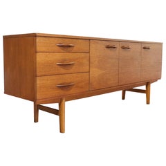 Mid Century Modern Vintage Teak SIdeboard Credenza by Avalon Danish Style
