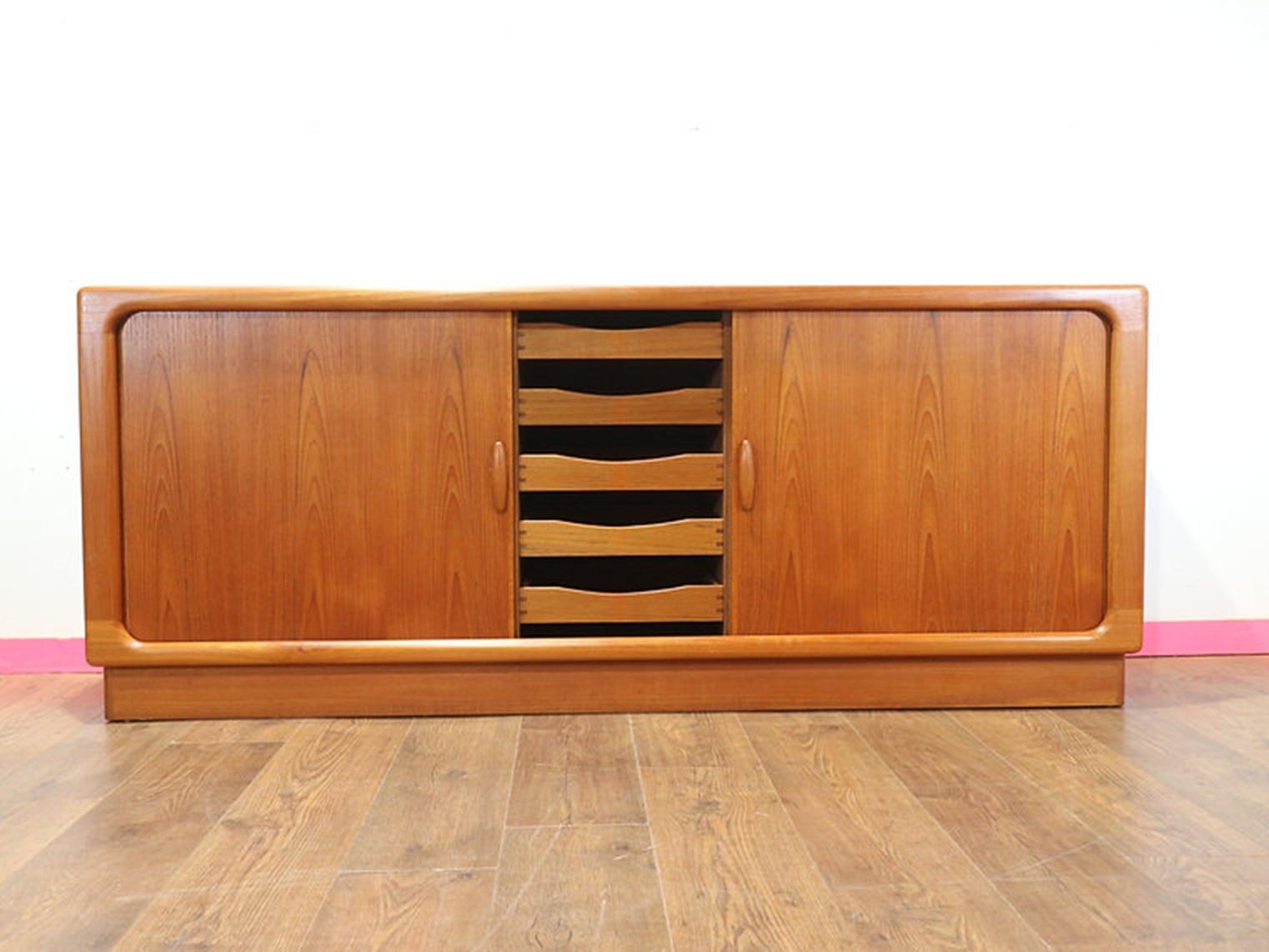 Mid Century Modern Vintage Teak Sideboard Credenza By Dyrlund Danish 5