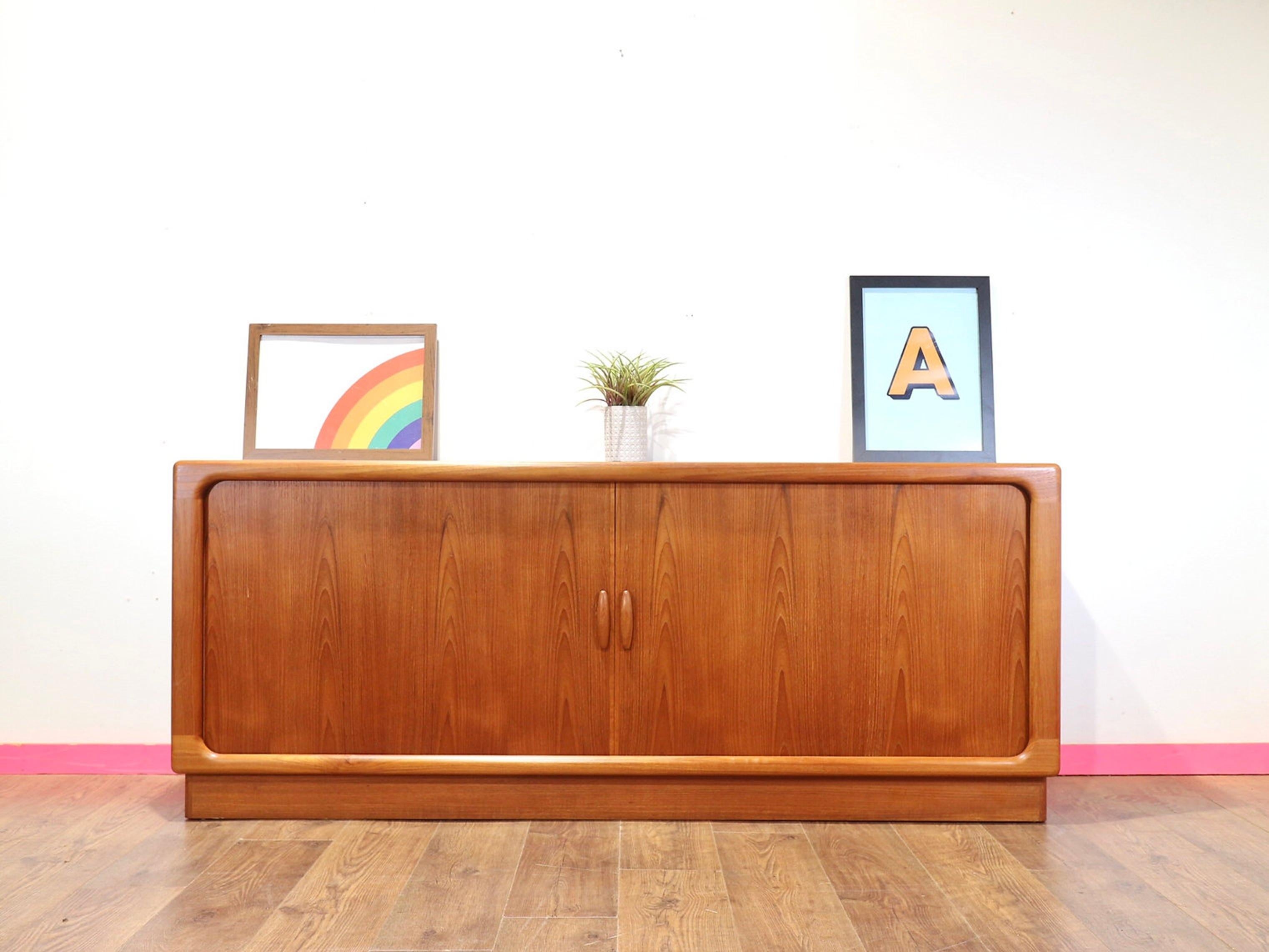 Mid Century Modern Vintage Teak Sideboard Credenza By Dyrlund Danish 8