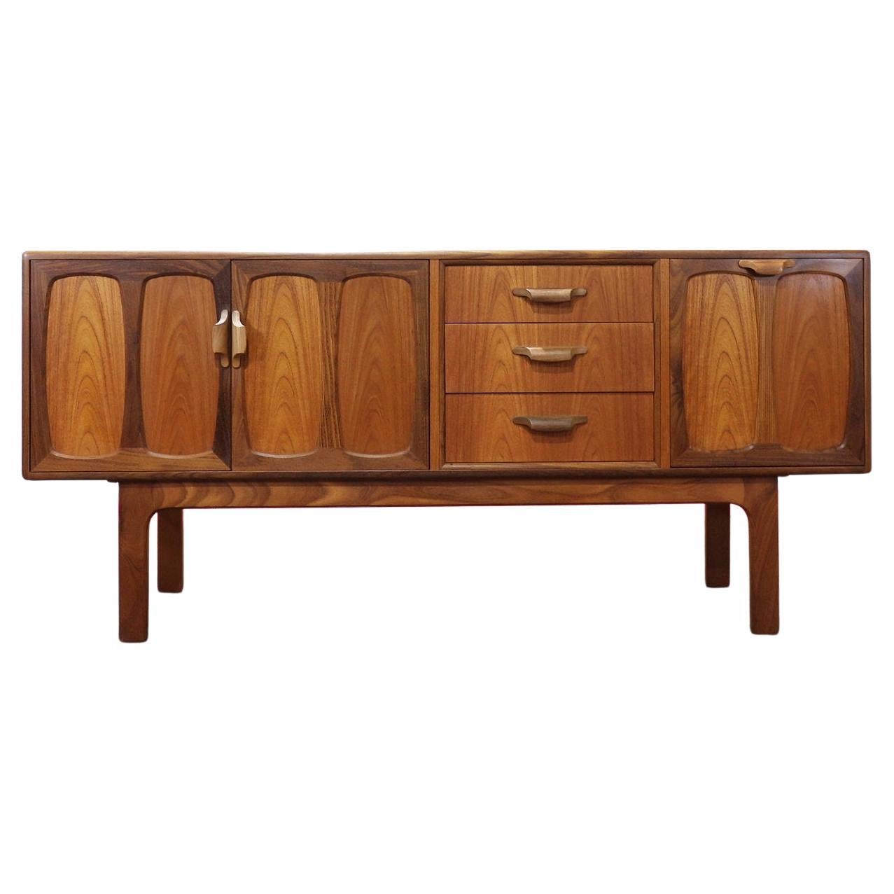 Mid Century Modern Vintage Teak Sideboard Credenza by G Plan Danish Style