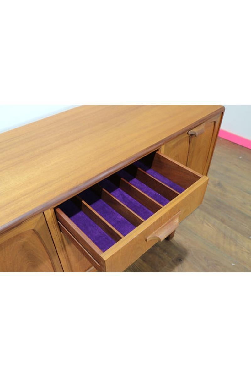 Mid Century Modern Vintage Teak Sideboard Credenza by G Plan 2