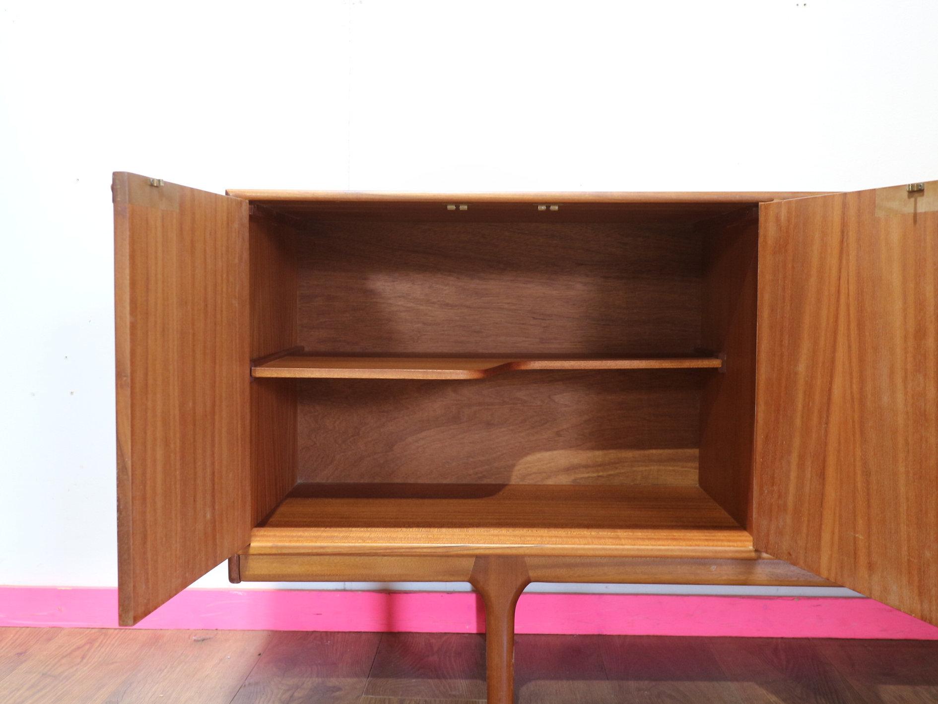 Mid Century Modern Vintage Teak Sideboard Credenza by Mcintosh Danish Style For Sale 5