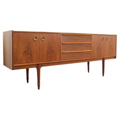 Mid Century Modern Vintage Teck Sideboard Credenza by Mcintosh Danish Style