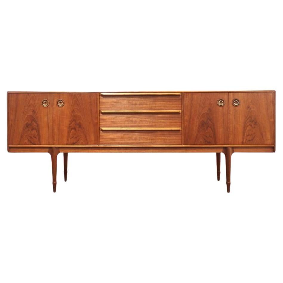 Mid Century Modern Vintage Teak Sideboard Credenza by Mcintosh Danish Style
