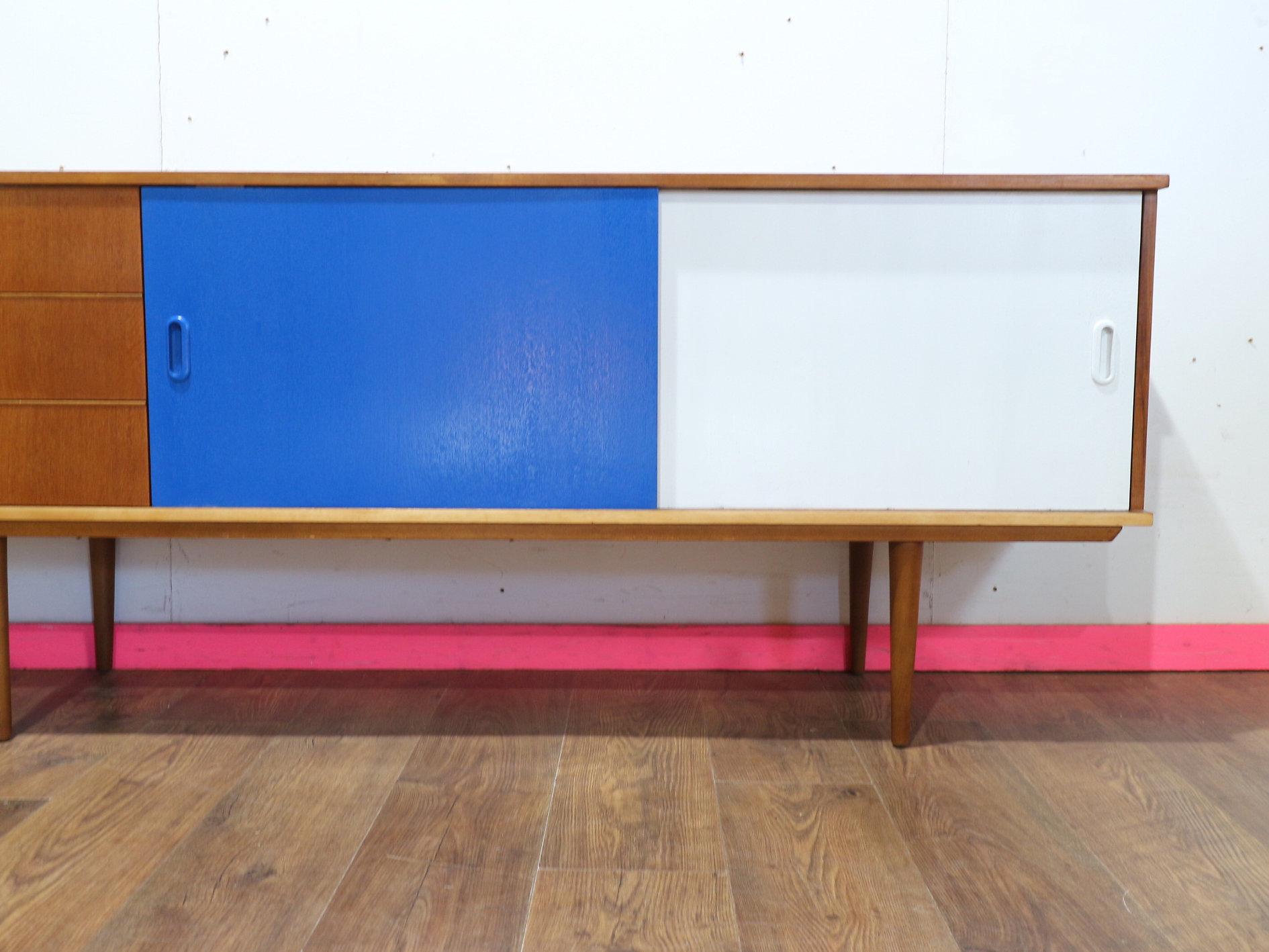 Mid Century Modern VIntage Teak Sideboard Credenza by Nathan Danish Style For Sale 6