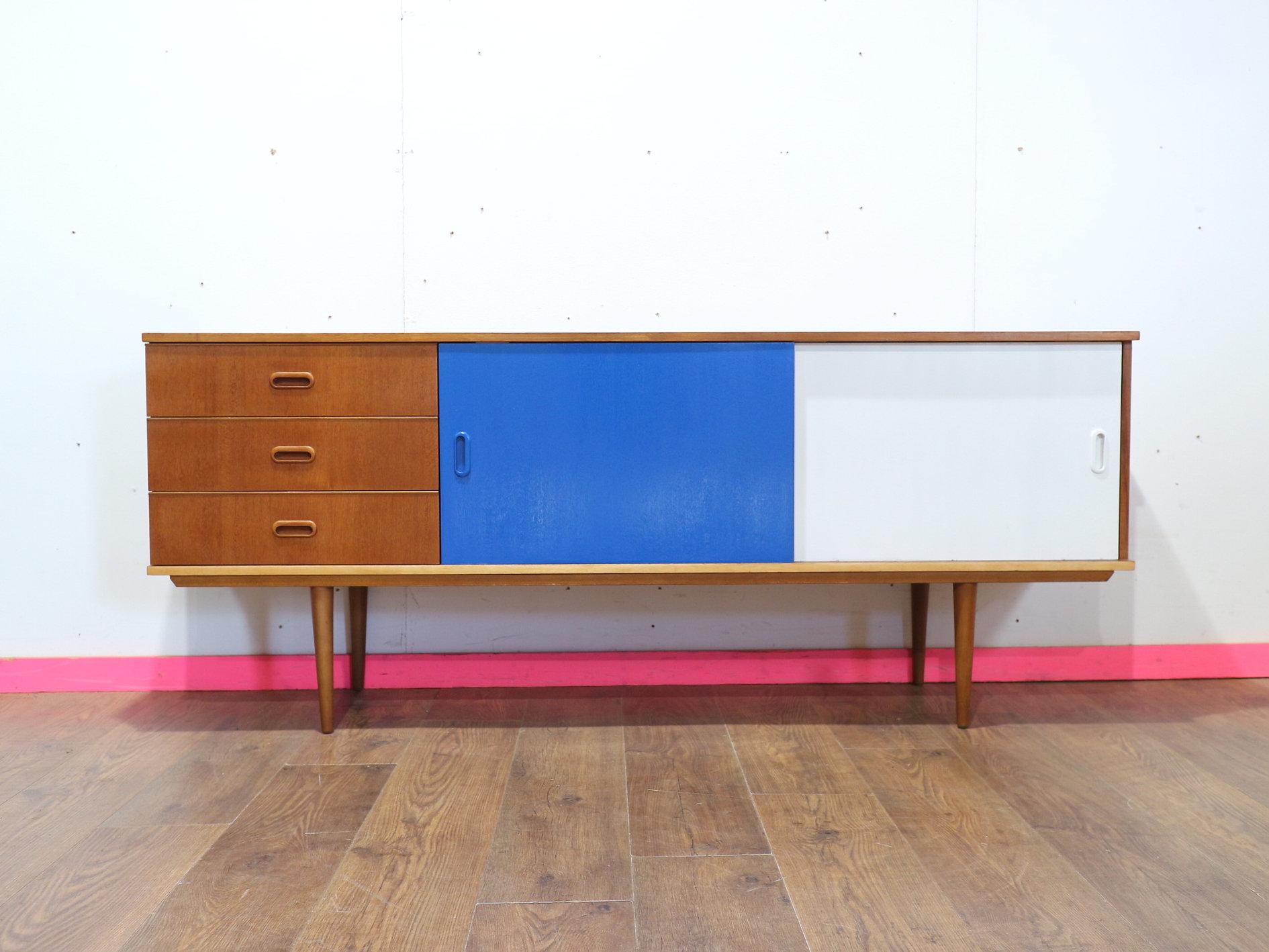 Mid Century Modern VIntage Teak Sideboard Credenza by Nathan Danish Style For Sale 7
