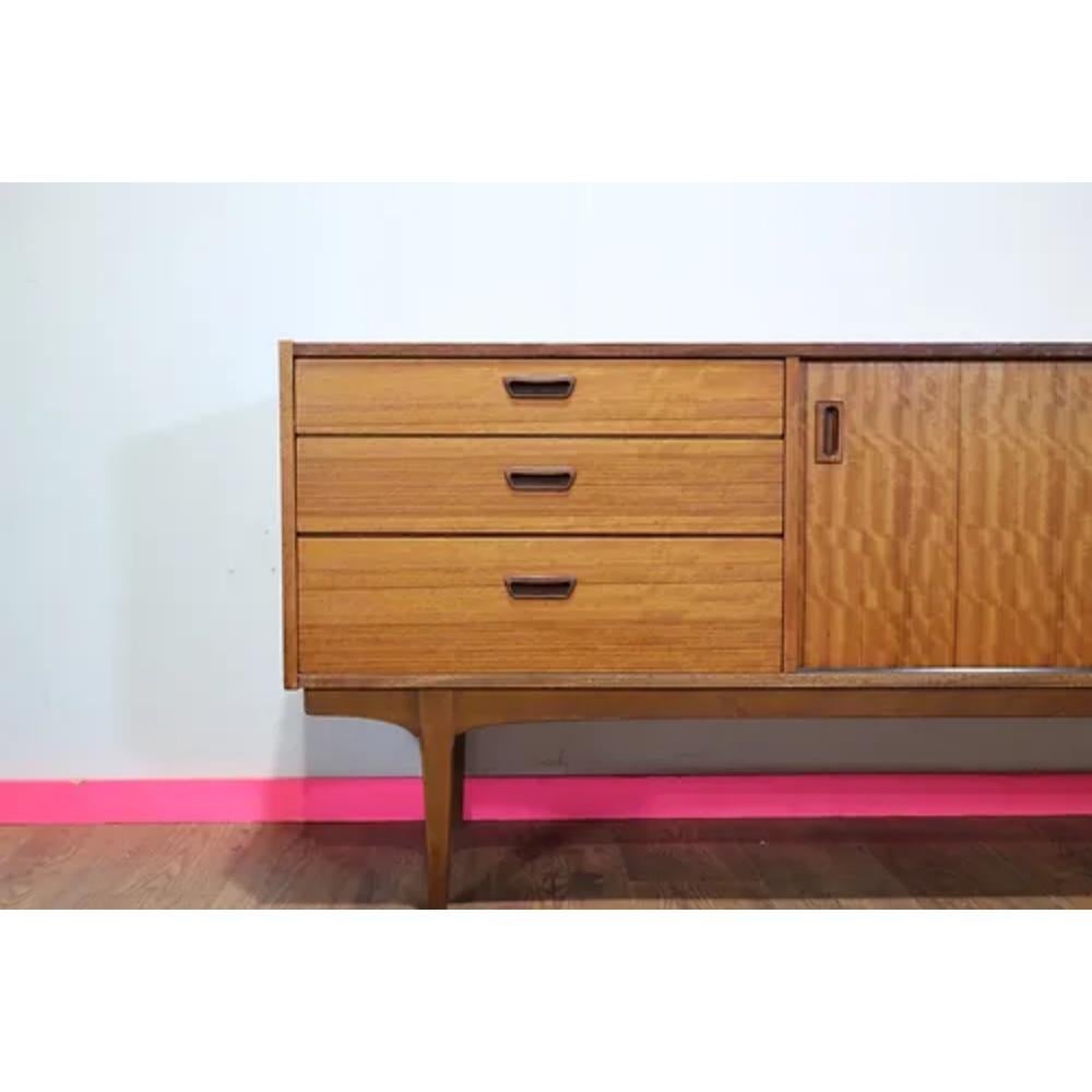 Mid Century Modern Vintage Teak Sideboard Credenza by Nathan 6