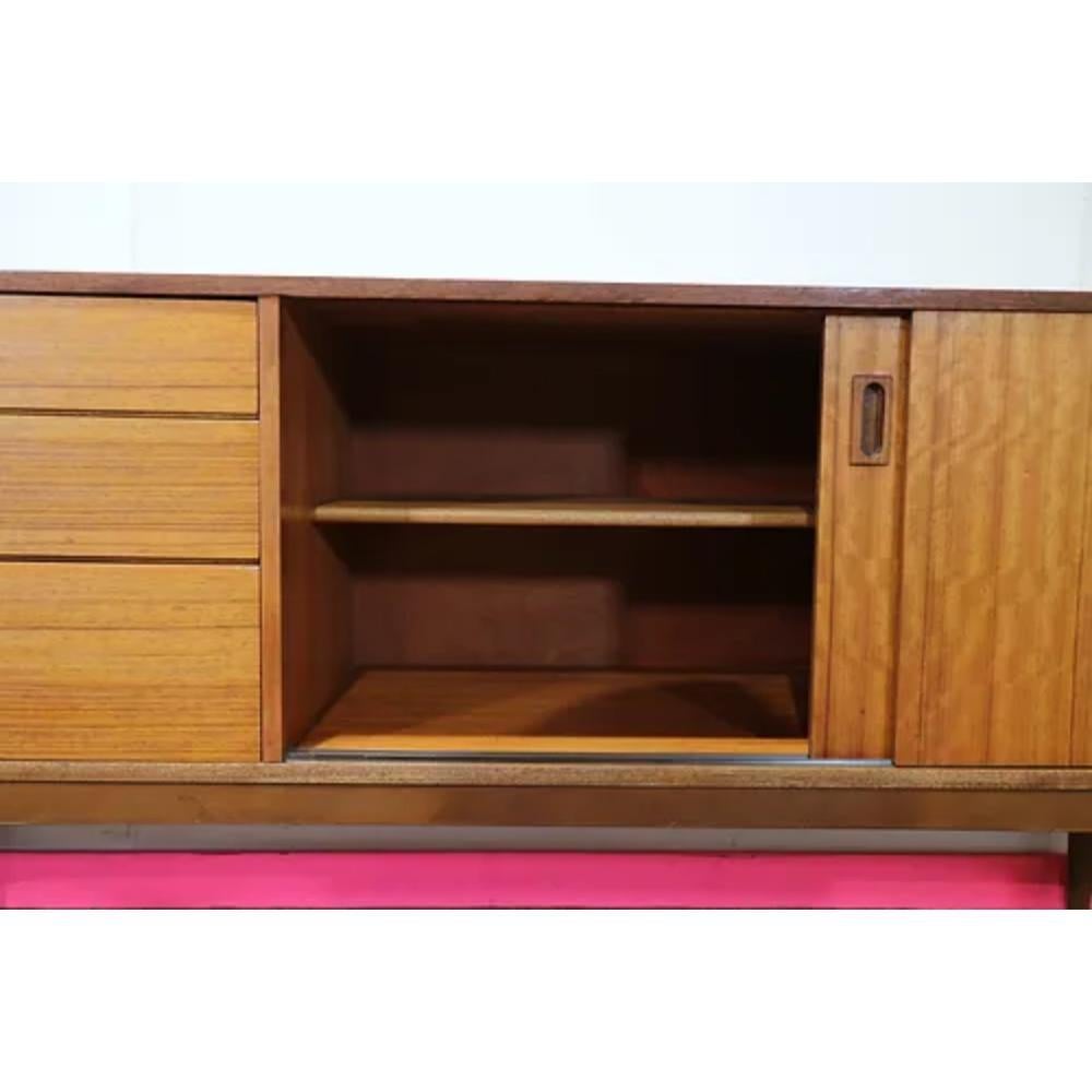 Mid Century Modern Vintage Teak Sideboard Credenza by Nathan 1