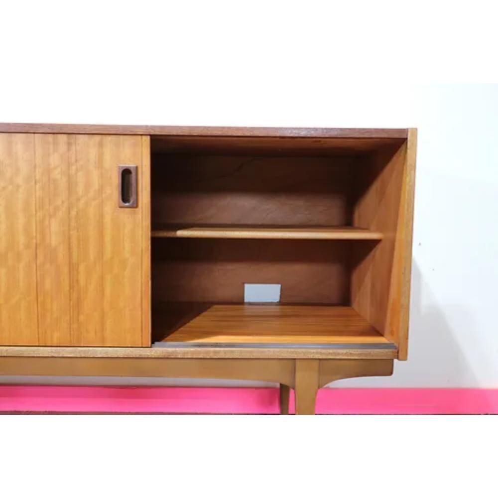 Mid Century Modern Vintage Teak Sideboard Credenza by Nathan 2