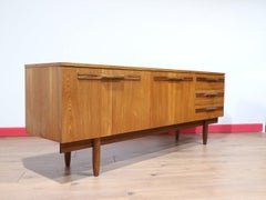 Mid Century Modern Vintage Teak Sideboard Credenza by Stonehill Danish Style