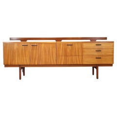 Crédence en teck vintage moderne du milieu du siècle par Uniflex, style danois