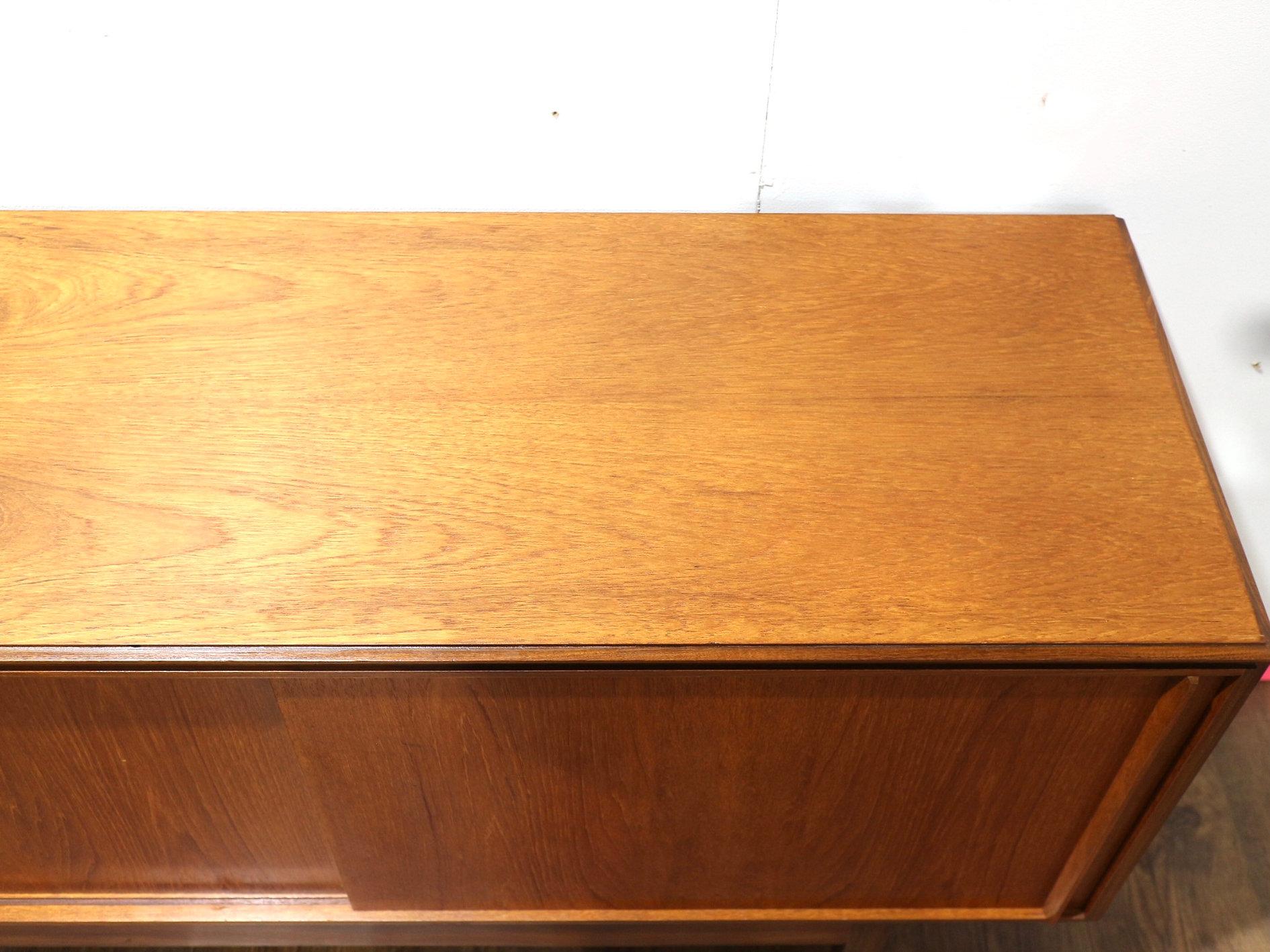 Mid Century Modern Vintage Teak Sideboard Credenza by White and Newton For Sale 5