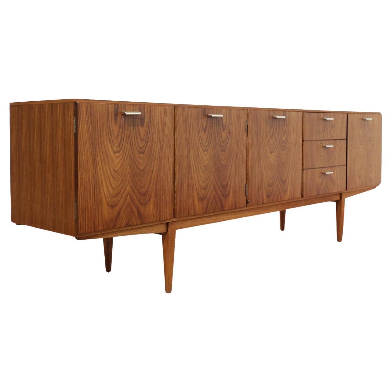 Mid Century Modern Vintage Teak Sideboard Credenza by Wrighton