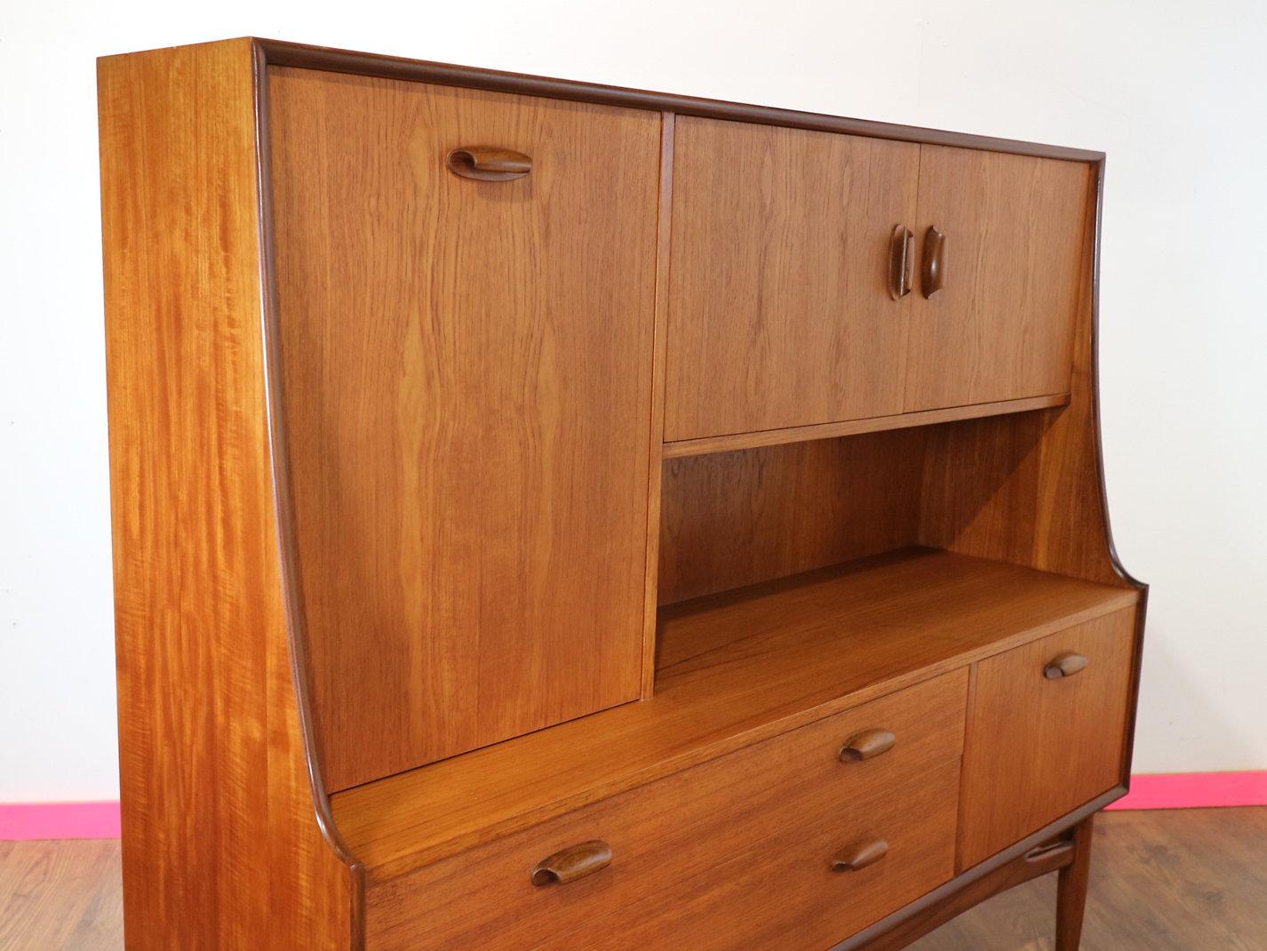 Große Vintage-Anrichte aus Teakholz von G Plan im dänischen Stil, Mid-Century Modern 4