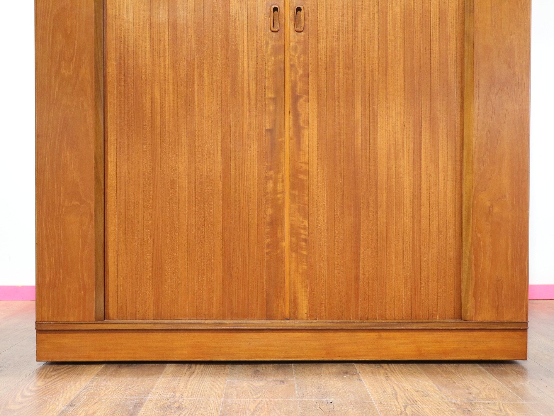 Mid Century Modern Vintage Teak Triple Armoire Wardrobe by Austinsuite 5