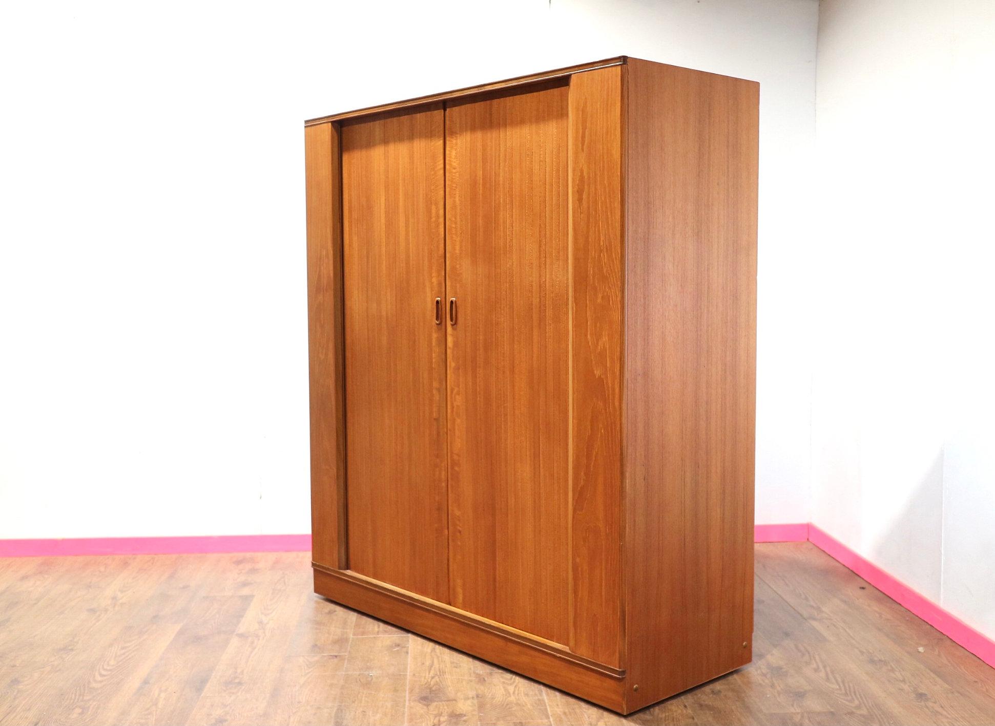Mid Century Modern Vintage Teak Triple Armoire Wardrobe by Austinsuite 6