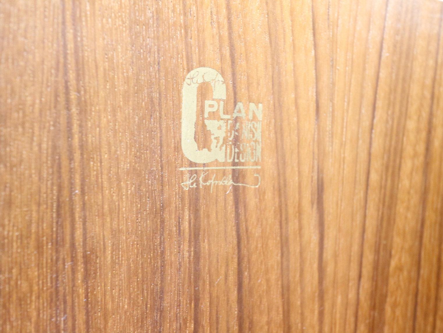 British Mid Century Modern Vintage Teak Triple Armoire Wardrobe by G Plan Kofod Larsen