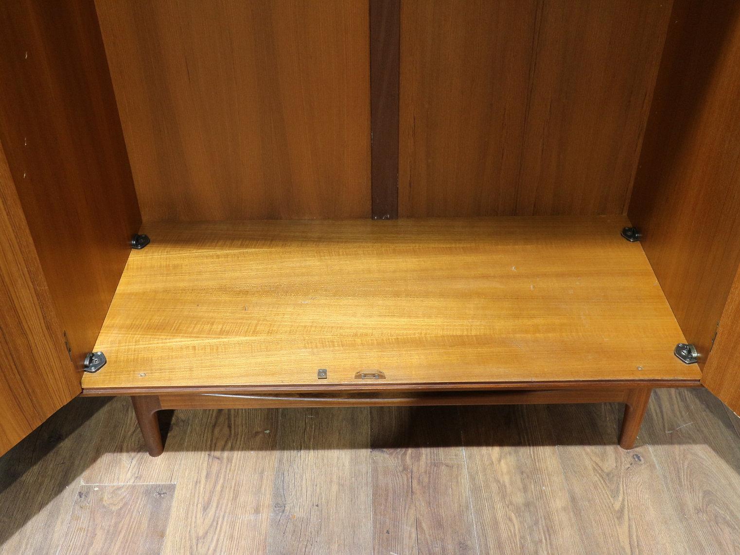 20th Century Mid Century Modern Vintage Teak Triple Armoire Wardrobe by G Plan Kofod Larsen