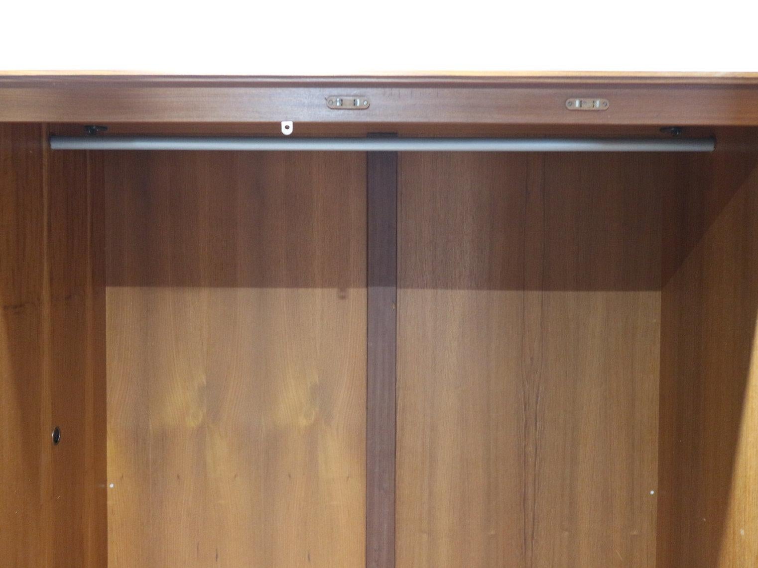 Mid Century Modern Vintage Teak Triple Armoire Wardrobe by G Plan Kofod Larsen 1