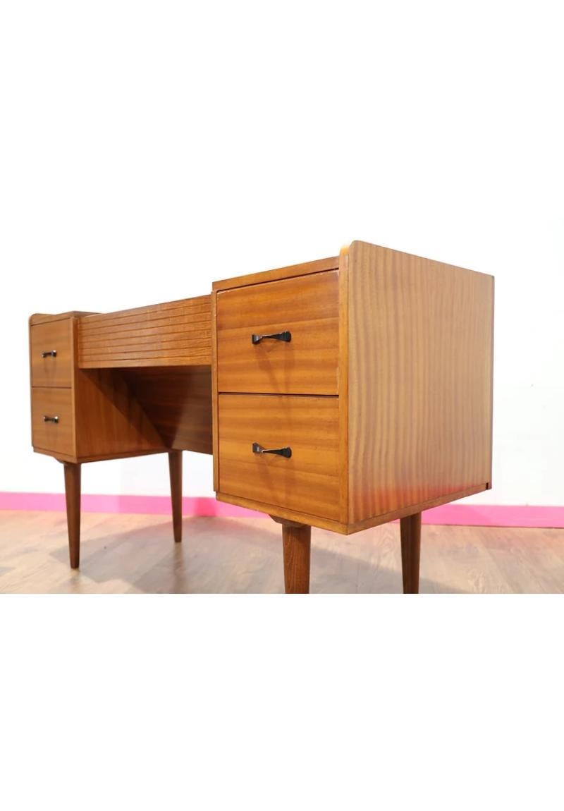 Mid Century Modern Vintage Teak Vanity Desk by Austinsuite 5