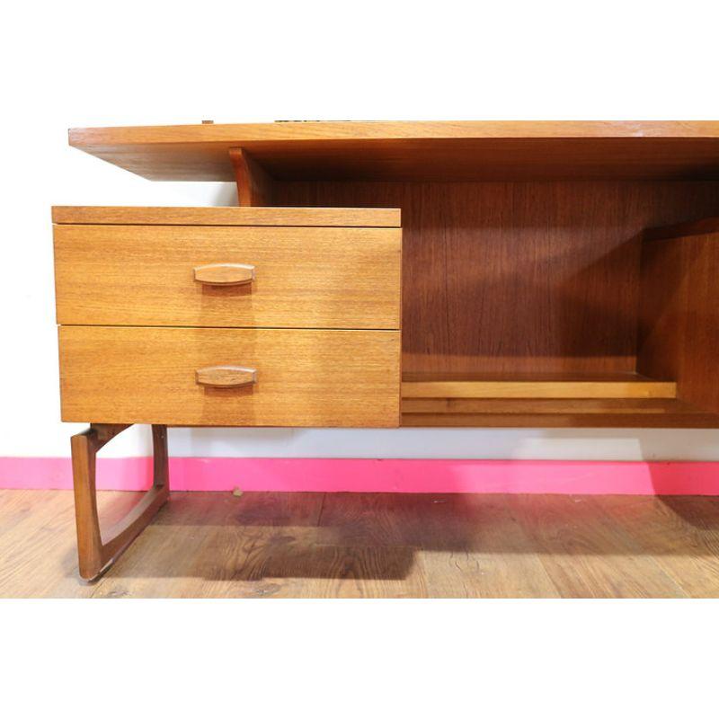 Mid Century Modern Vintage Teak Vanity Desk by G Plan Danish Style 2
