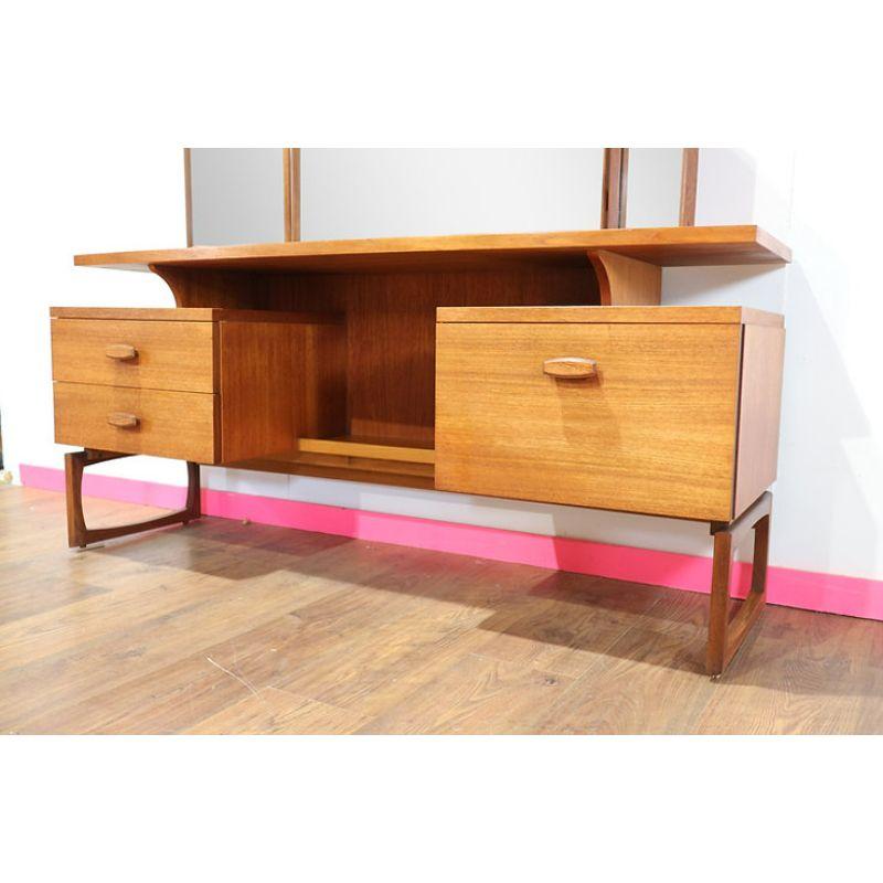 Mid Century Modern Vintage Teak Vanity Desk by G Plan Danish Style 5