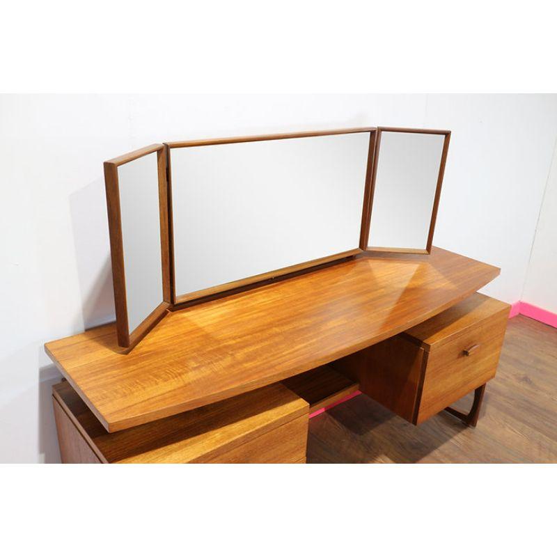 Mid Century Modern Vintage Teak Vanity Desk by G Plan Danish Style 6