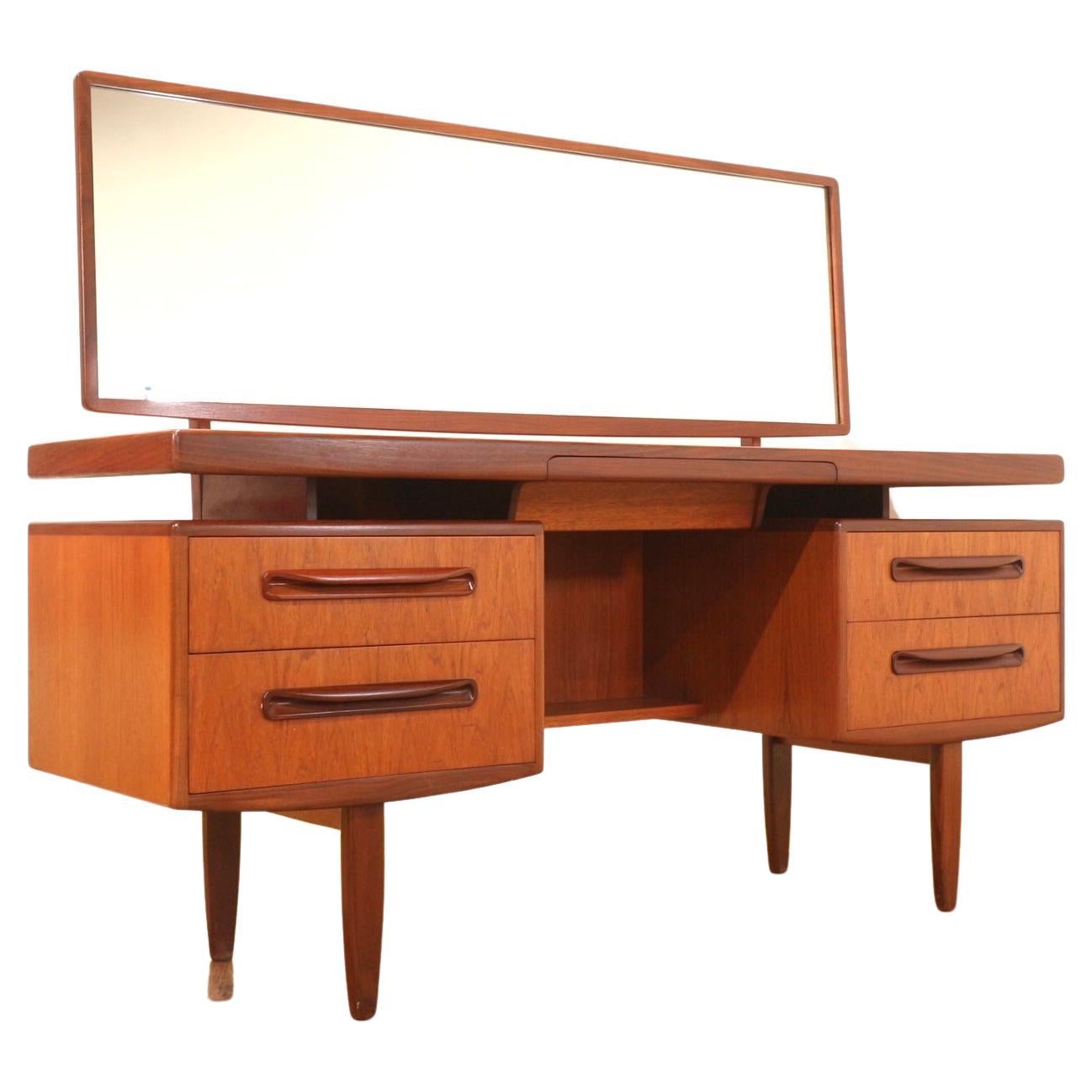 MidCentury Modern Teak G Plan Fresco Vanity or Desk For Sale at
