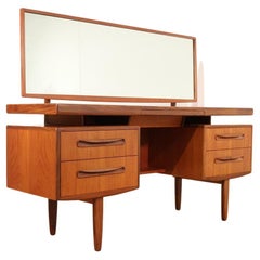 Mid-Century Modern Vintage Teak Vanity Desk by G Plan