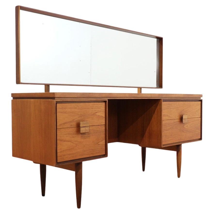 Mid Century Modern Vintage Teak Vanity Desk Dresser by G Plan Kofod Larsen