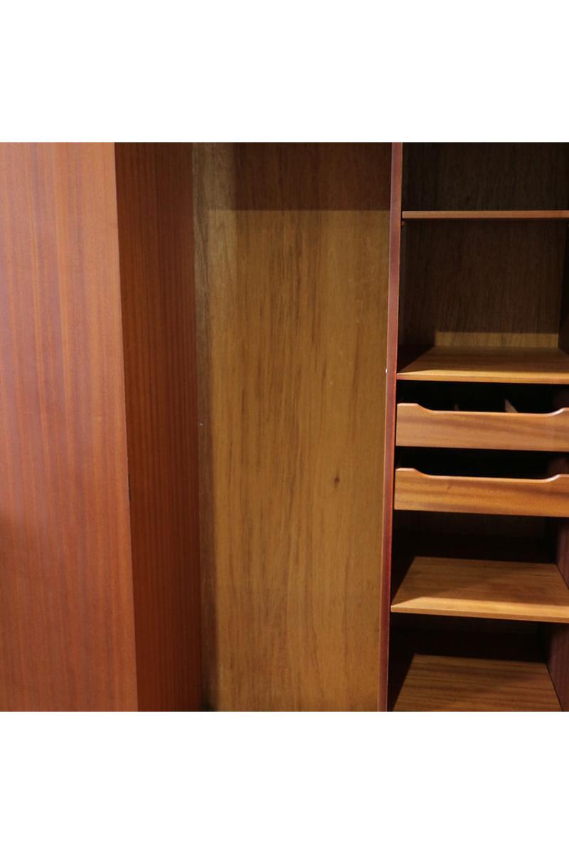 Mid Century Modern VIntage Teak Vintage Armoire Wardrobe by G Plan In Good Condition In Los Angeles, CA