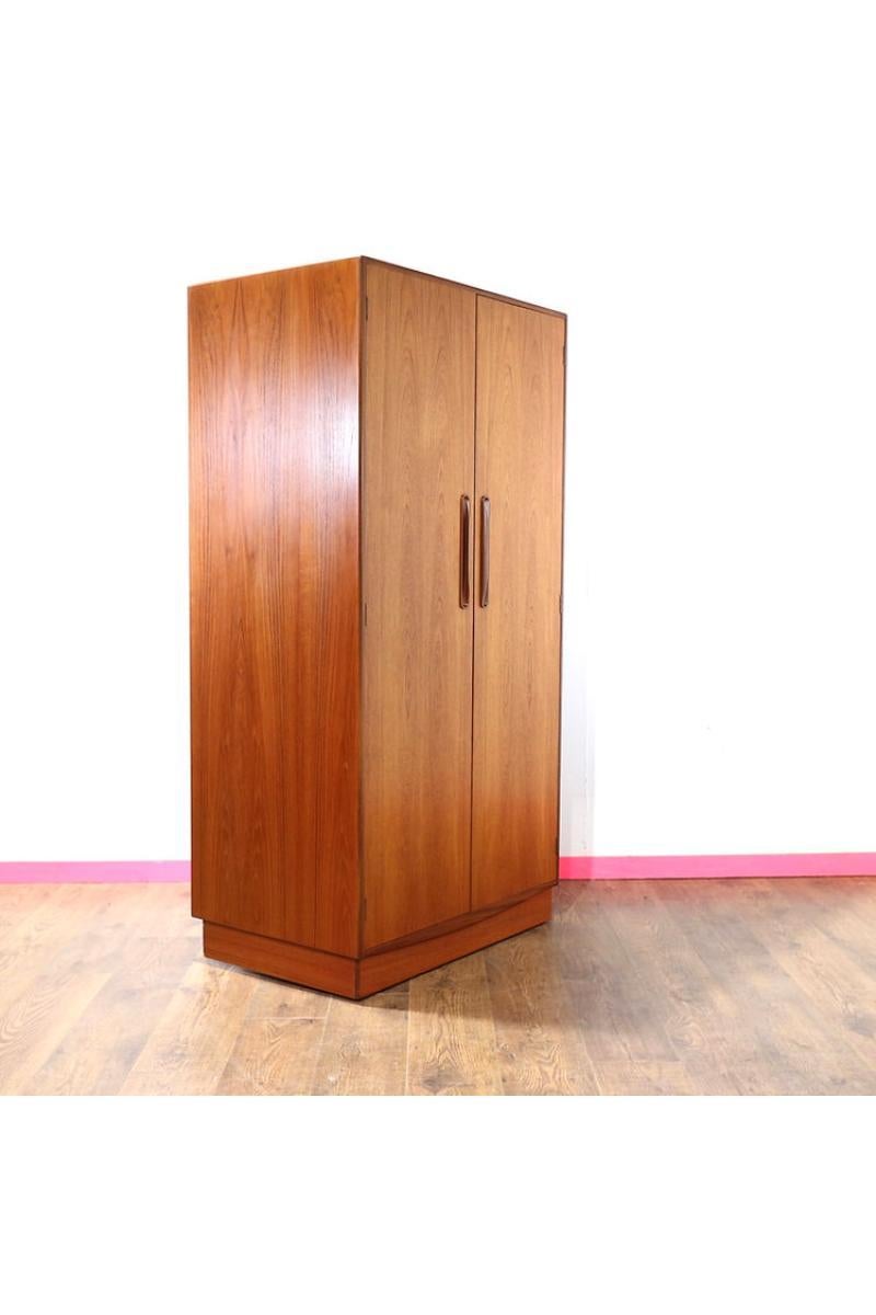 Mid Century Modern VIntage Teak Vintage Armoire Wardrobe by G Plan 1