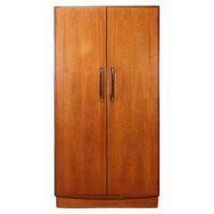Mid Century Modern Vintage Teak Vintage Armoire Wardrobe by G Plan