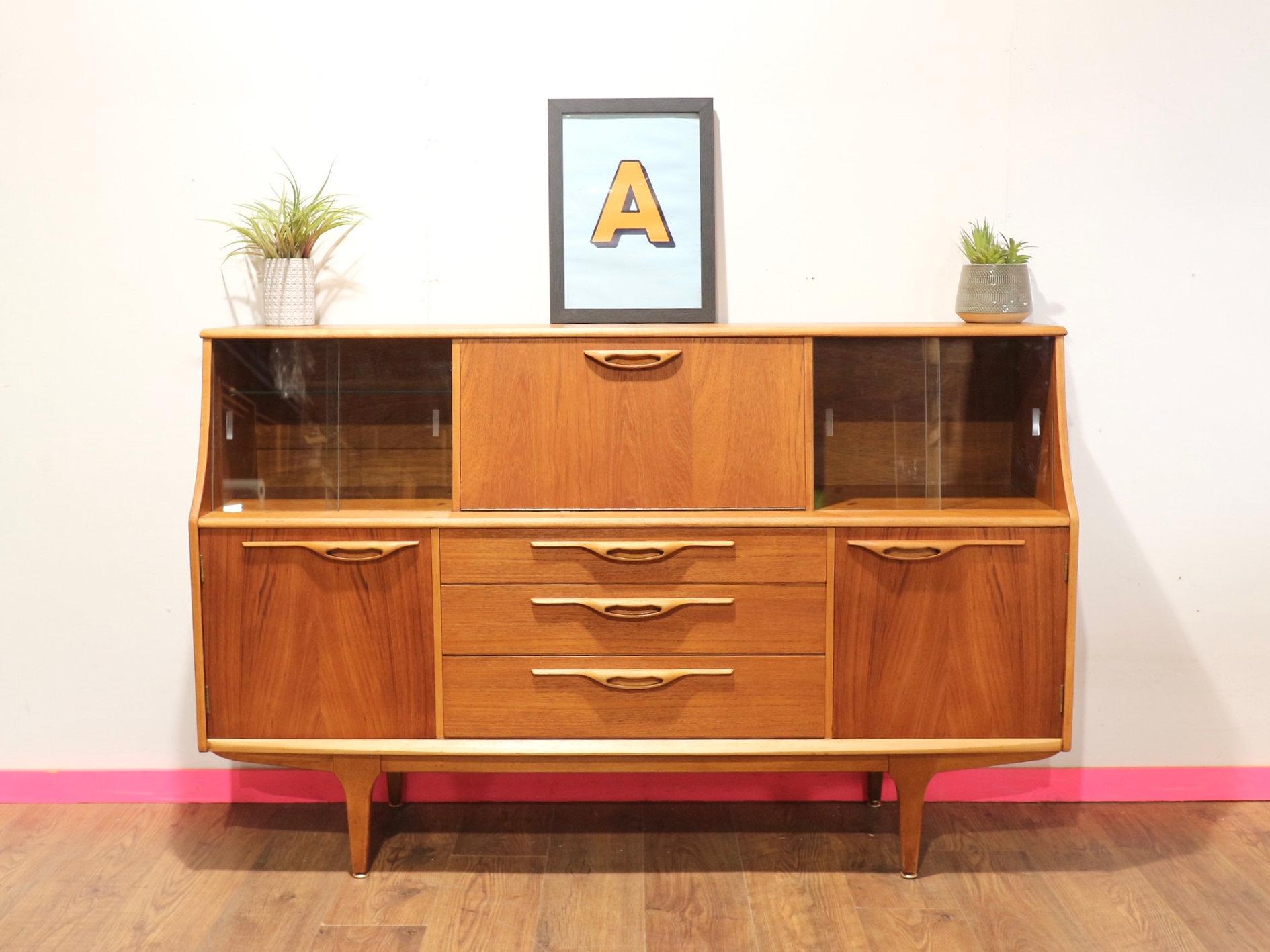 Mid-Century Modern Mid Century Modern Vintage TeakBuffet Crednza Sideboard by Jentique Danish Style