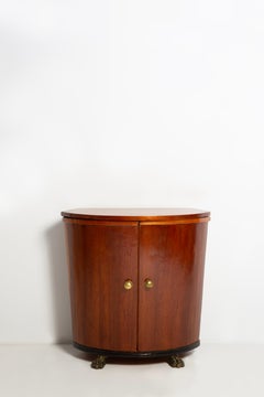Mid-Century Modern Vintage TV Side Table, Cabinet, Beechwood, Poland, 1960s
