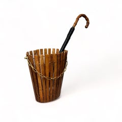 Mid-Century Modern Vintage Umbrella Stand or Basket Austria, 1960s